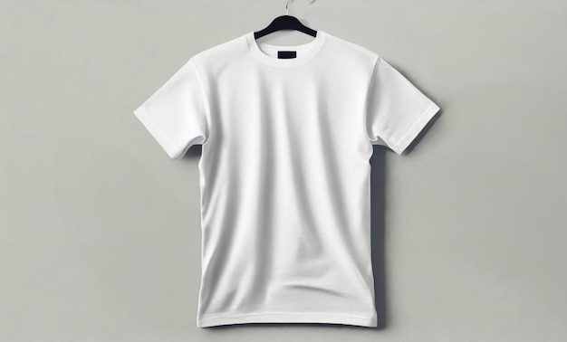 T-shirt branco com conceito de negócio de espaço vazio