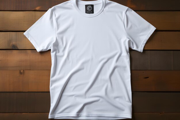 T-shirt branco com fundo de textura