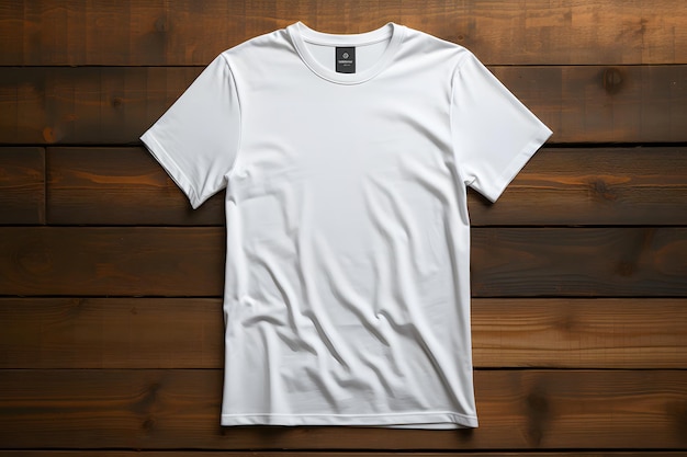 T-shirt branco com fundo de textura