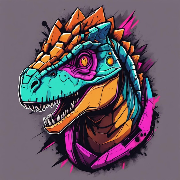 T-shirt de aventura Jurassic Majesty Dinosaur