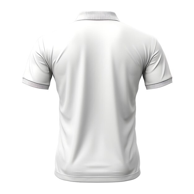 T-shirt de camisa de polo botão para baixo colarinho usado por um beige Matte Mannequi branco branco desenho limpo