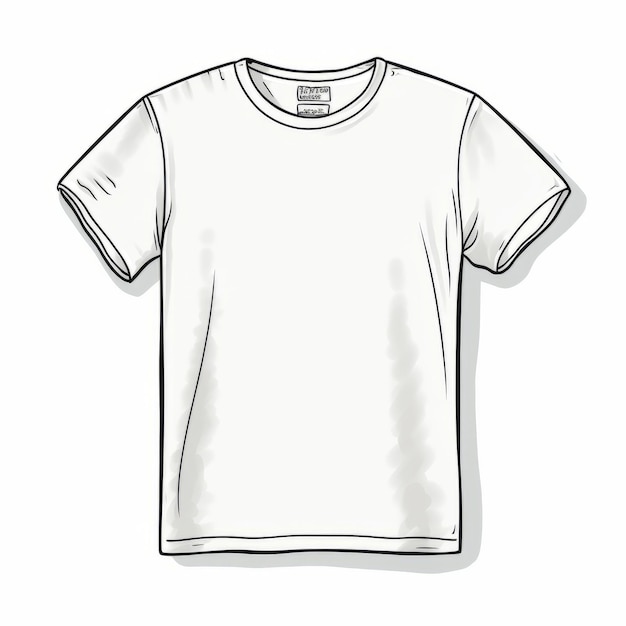 Foto t-shirt desenhado no estilo todd nauck com sombreamento plano