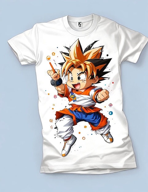 T-Shirt-Design für Anime-Charaktere