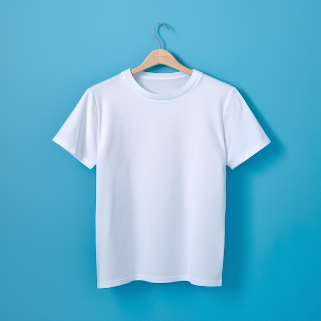 Foto t-shirt em branco t-shirt modelo de t-shirt