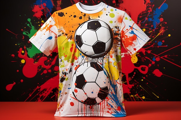 T-shirt esportivo universal T-shirt de futebol