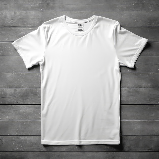 T-Shirt-Modell mit weißem Modell-T-Shirt mit tollem Hintergrund