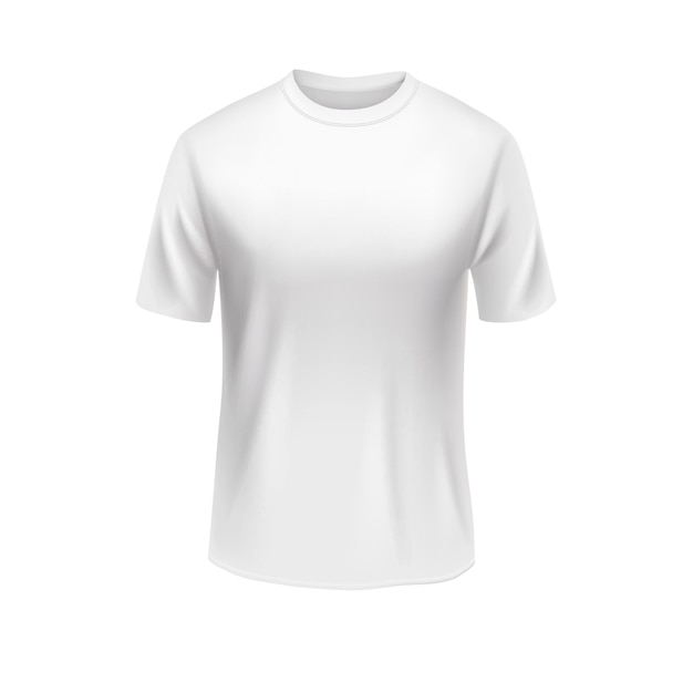 T-shirt para maquete de cor branca