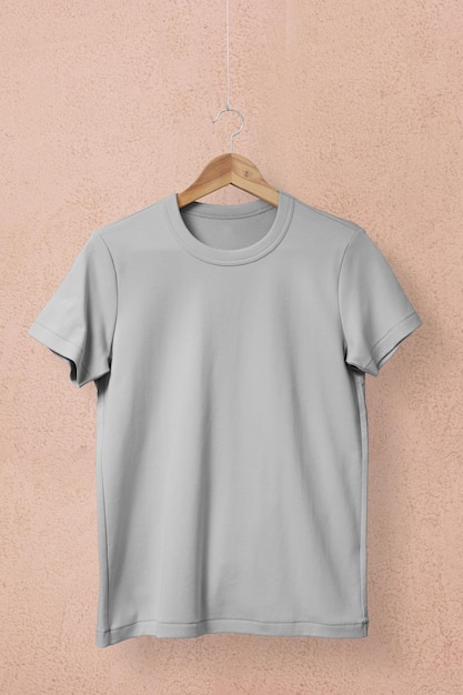 T-shirt png mockup roupa simples em design transparente realista