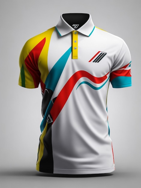 T-Shirt Polo Burund Vorlage für Design auf weißem Hintergrund