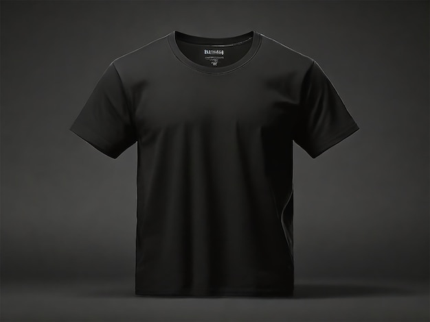 Foto t-shirt preto simples para design de maquete