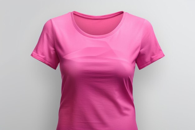 Foto t-shirt rosa feminino modelo feminino gerar ai