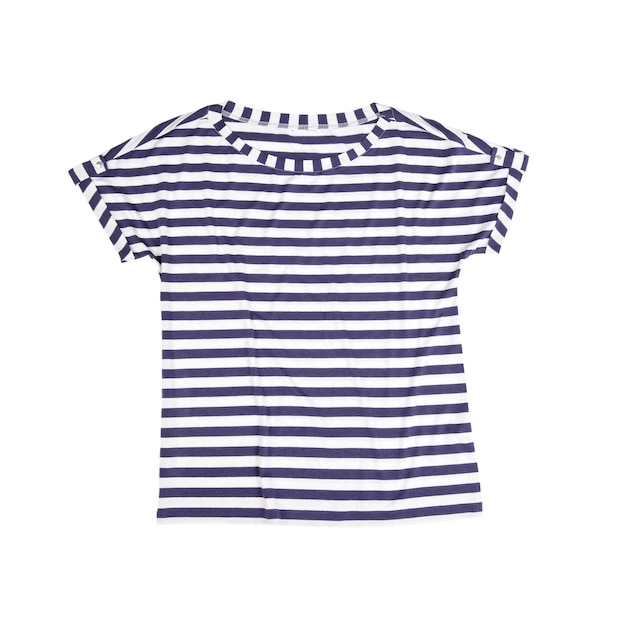 T-Shirt Vektor auf weißem Hintergrund klassisches T-Shirt mit kurzen Ärmeln