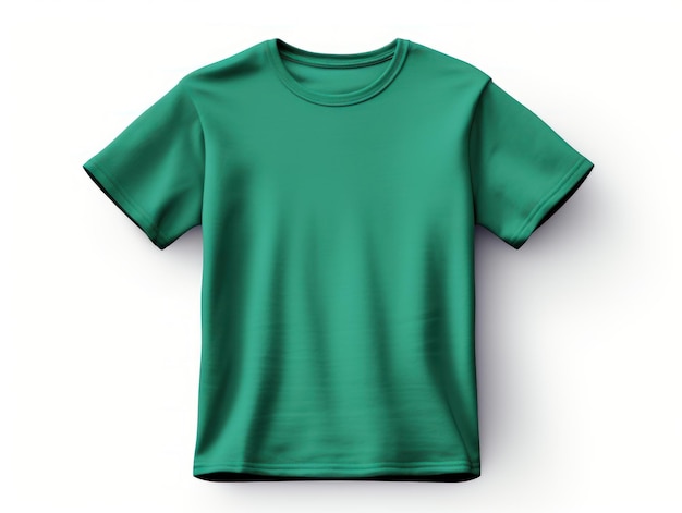 Foto t-shirt verde isolado aberto