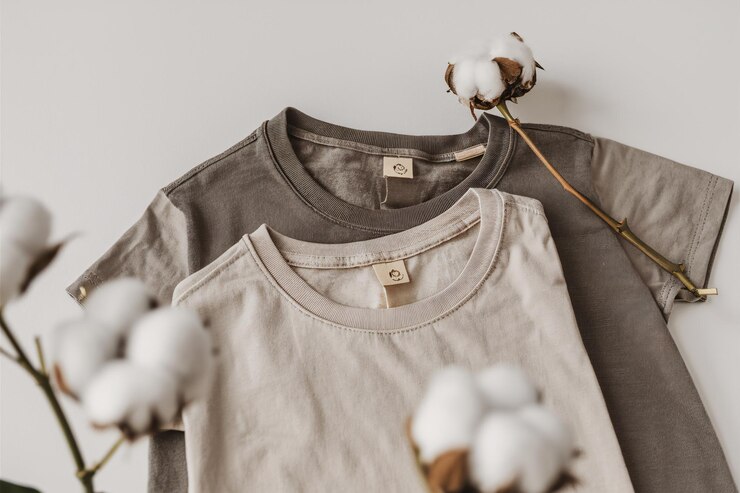 Foto t-shirts de algodão orgânico com flores de algodo