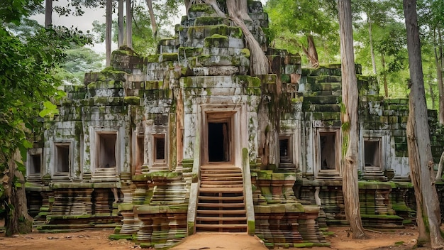 Ta prohm angkor wat no Camboja