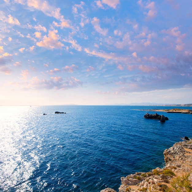 Foto tabarca ilha alicante mediterrâneo azul mar