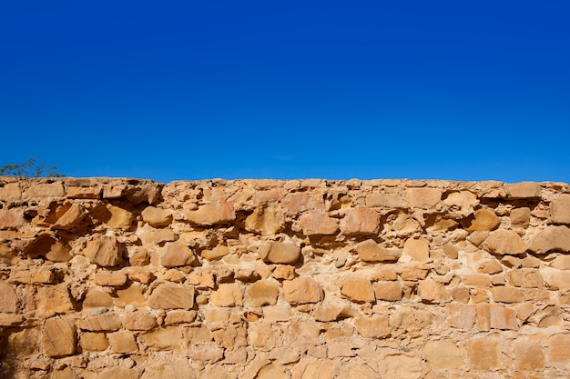 Tabarca-Inselmauer-Fortmauer-Wanddetail