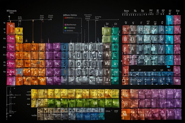 Tabela Periódica Mosaico Artística Digital