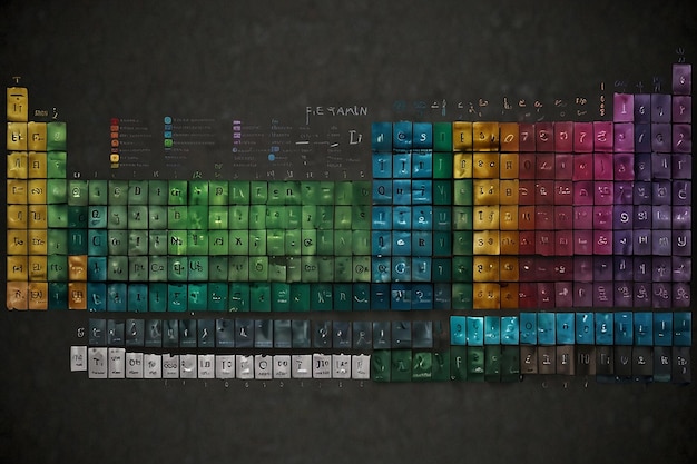 Tabela Periódica Mosaico Artística Digital