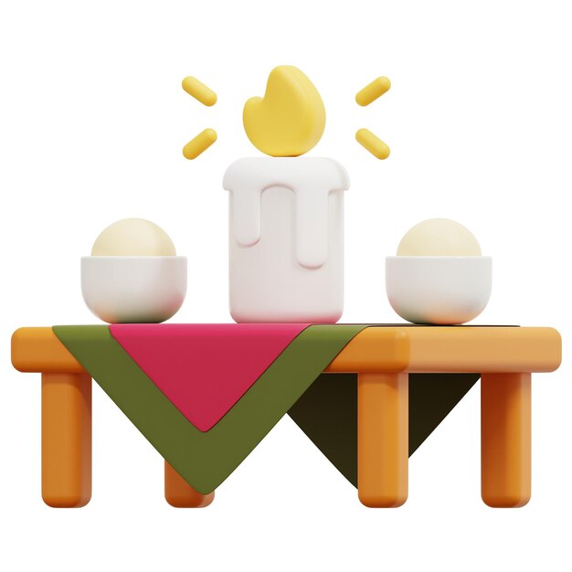 tabla 3d render icono ilustración