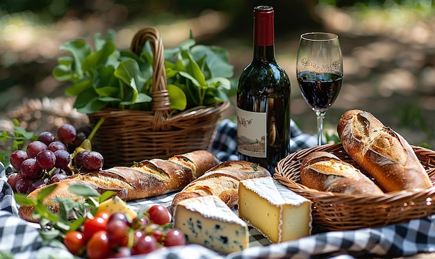 una tabla con una botella de vino y una botilla de vino