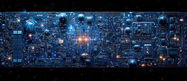 Tabla de circuitos en el espacio