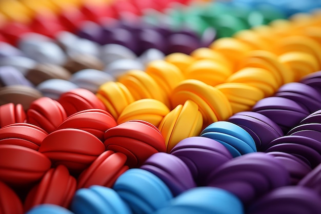 Tabla de colores brillantes para niños con muchos colores.