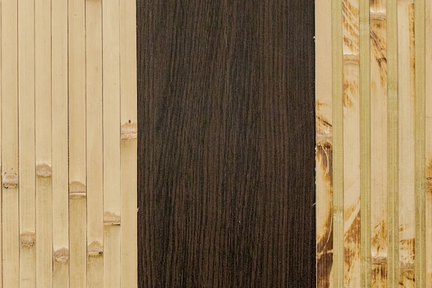 Tabla de cortar de bambú textura de fondo de madera o textura