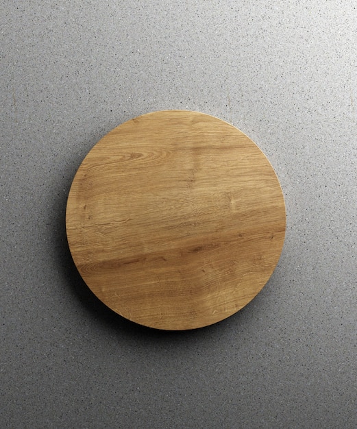 Foto tabla de cortar de cocina de madera vista superior