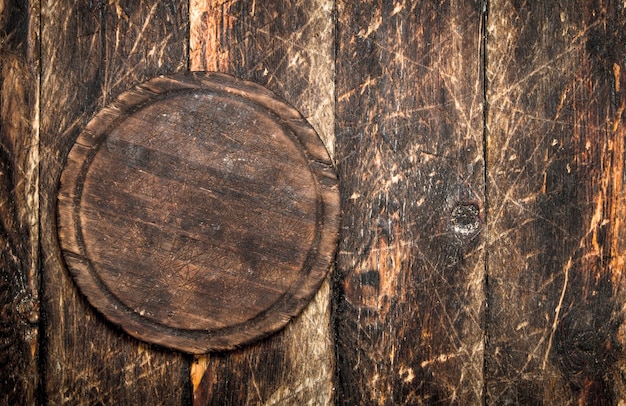 La tabla de cortar de madera