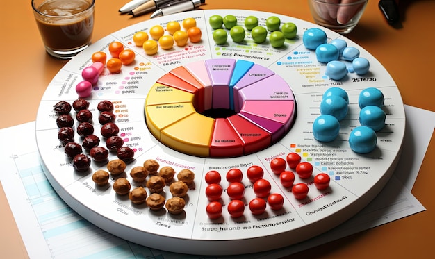Tabla de juego llena de candy