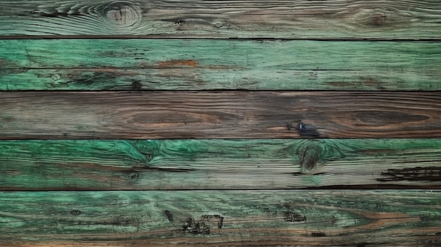 Una tabla de madera con pintura verde.