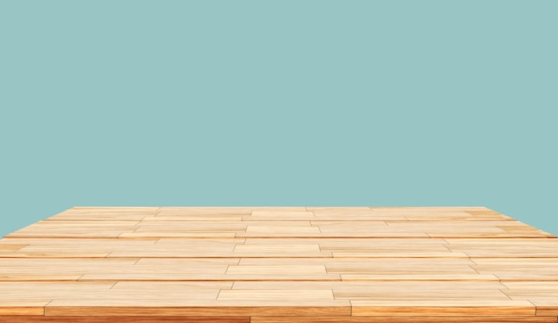 Tabla de madera sobre un fondo pastel