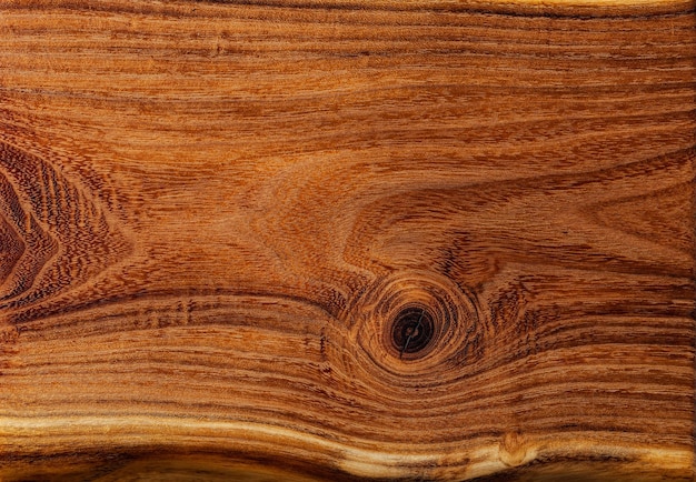 Tabla de madera Vista de cerca de la textura de la madera de acacia