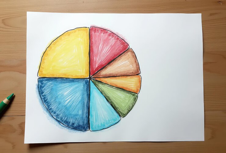 Foto tabla de pastel dibujada a mano con textura de tiza