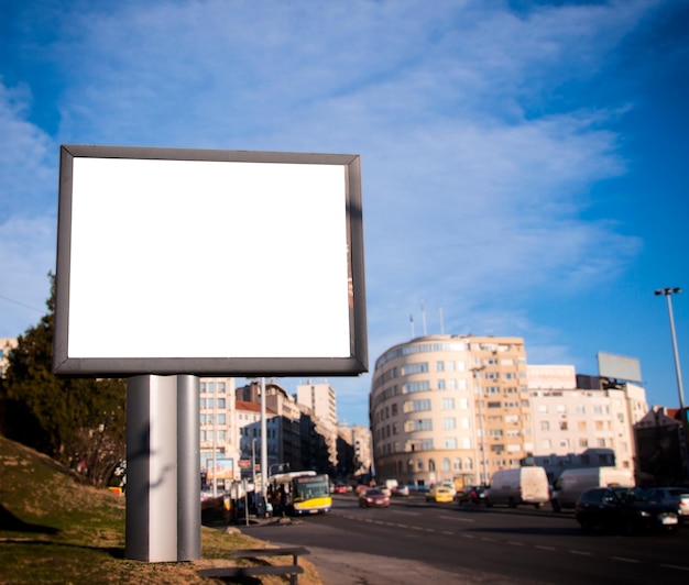 Tabla publicitaria de la ciudad