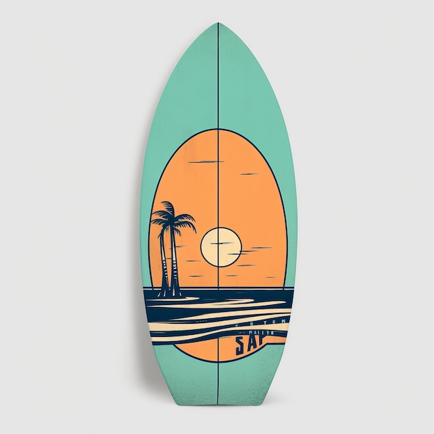 Tabla de surf Ilustración AI GenerativexA