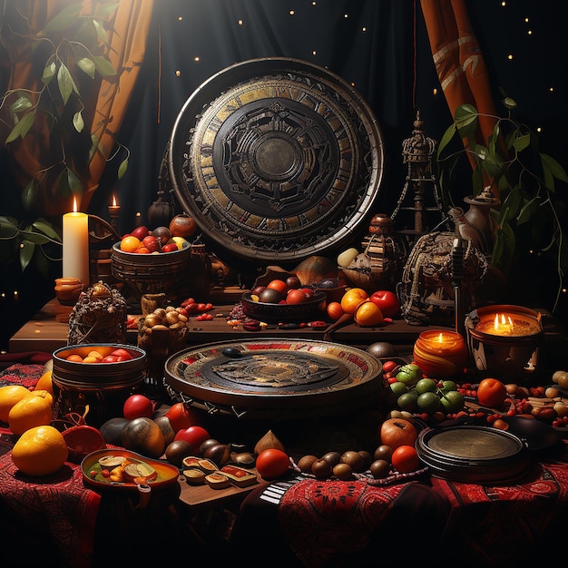 tabla_tambourine_djembe_and_chakras_on_the_background