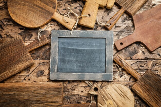 Foto tablas de cortar de madera