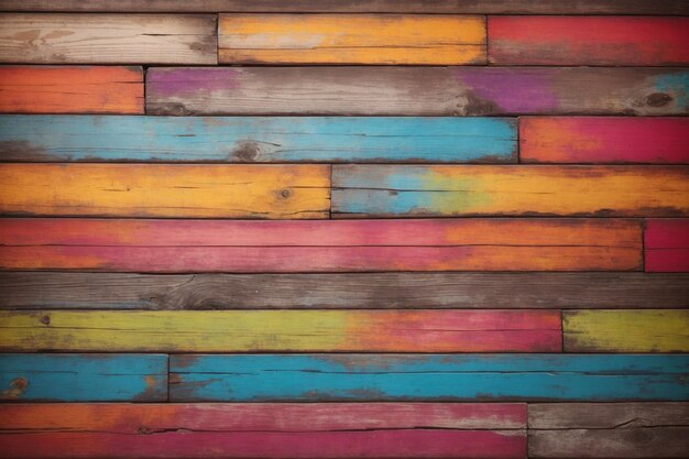 Foto tablas de madera pastel de varios colores para el fondo