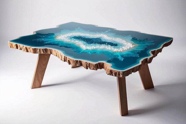 Tablas de resina inspiradas en la geode