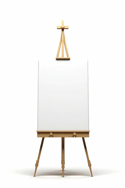 Foto tablero blanco cartel de bienvenida tabla de asientos mockup easel sign mockup generative ai