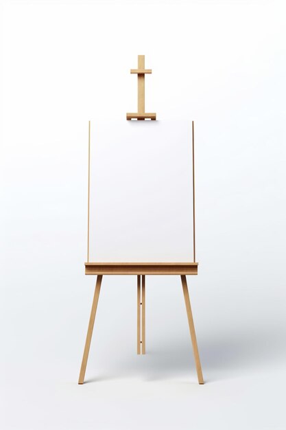 Tablero blanco cartel de bienvenida Tabla de asientos Mockup Easel Sign Mockup Generative Ai