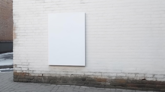 Foto un tablero blanco en una pared que dice 