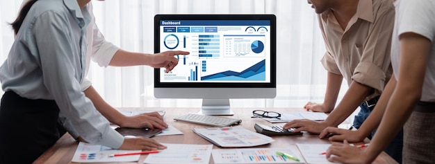El tablero de datos empresariales proporciona inteligencia empresarial analítica ágil