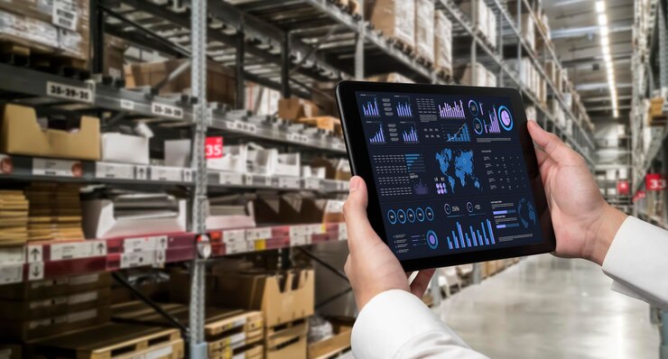 Foto el tablero de datos de negocios proporciona análisis de inteligencia de negocios con comodidad