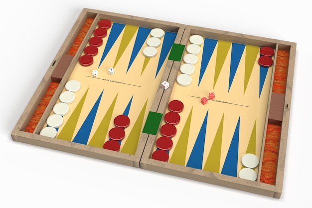 Tablero de juego de backgammon