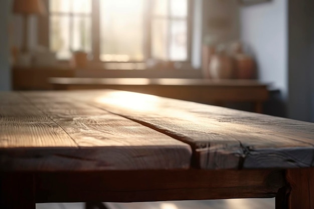 Tablero de madera creado con IA generativa