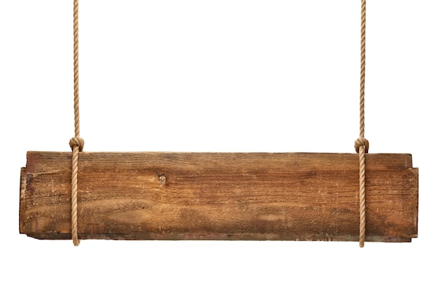 Tablero de madera vacío cartel de madera en blanco