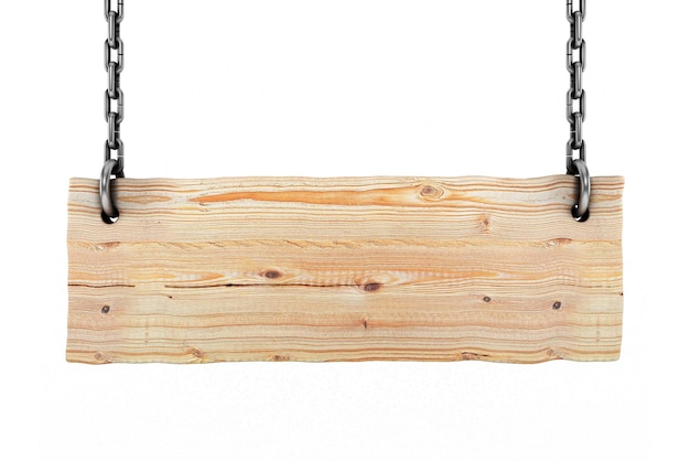 Tablero de madera vacío cartel de madera en blanco